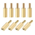 thumbnail image 2 of Uxcell Brass M2.5 11mm+6mm Male-Female Hex Standoff 50 Pack, 2 of 5
