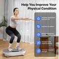 thumbnail image 6 of MERACH 350lbs Bluetooth Vibration Plate Exercise Machine, Resistance Bands Vibrating Plate for Exercise with LED Touch Screen, 99 Speed Levels, Home Gym Exercise Equipment, 6 of 11