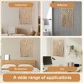 thumbnail image 6 of 3Pcs Modern Wooden Wall Sculptures - Set of 3- Home Decor Accent - Large Wall Art for Living Room, Bedroom, Office - Easy Installation (Oak, Medium - Mountain and Sun, Unframed), 6 of 10