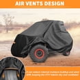 thumbnail image 4 of Funda UTV Única Bargains para Kawasaki Teryx 2 Asientos Impermeable Funda Lado a Lado para Kawasaki Teryx S LE Protección al Aire Libre Sol Lluvia 210D-PU Tela Oxford Negra, 4 of 6
