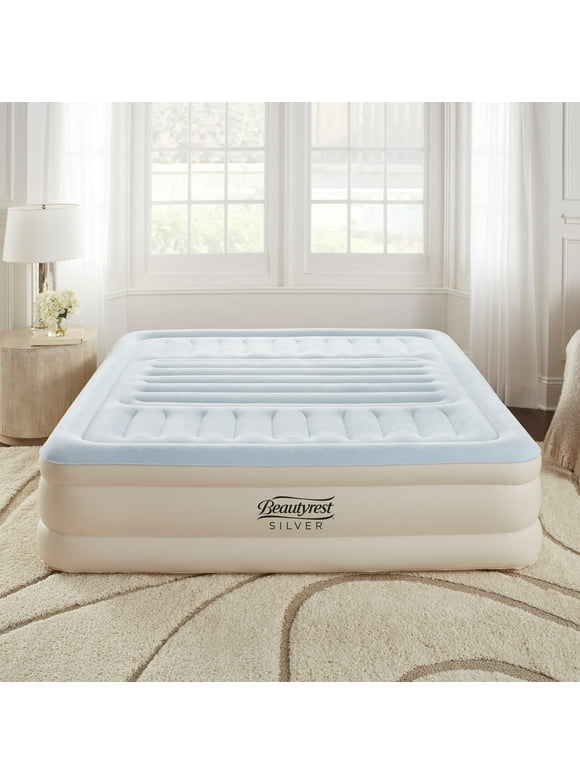 Boyd Specialty Sleep Beautyrest Silver 18-inch King Size Lumbar Supreme with Adjustable Tri-Zone Lumbar Support Air Bed Mattress with Built-in Pump