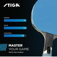 thumbnail image 5 of STIGA Pro Carbon Performance-Level Table Tennis Racket with Carbon Technology for Tournament Play - Red and Blue Colors, 5 of 6