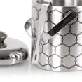 thumbnail image 3 of Patrón de moléculas de hielo de acero inoxidable Ice Bucket ThinkGeek, 3 of 7