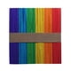 thumbnail image 1 of 50 palitos de helado de colores 7 pulgadas de color natural de madera de artesanía palos propósito arco iris palos de hielo para la clase de bricolaje manualidades hogar proyectos de arte y etiquetas, 1 of 5
