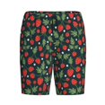 thumbnail image 4 of Wukai Strawberry Men’s Short Pajama Pants With Pockets Soft Sleep Pj Shorts for Men-X-Large, 4 of 6
