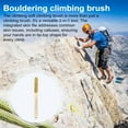 thumbnail image 4 of TNOBHG Climbing Brush with Skin File 2-in-1 Rock Climbing Brush with Soft Bristles Beech Wood Handle Eco-friendly Callus Remover Maintenance Tool for Rock, 4 of 8