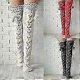thumbnail image 2 of Mohair Wool Socks Knitted Knee Length Socks With Extra Length, 2 of 4