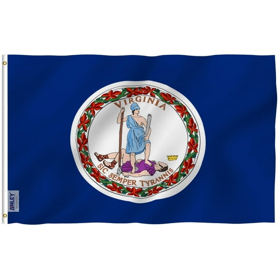 ANLEY Fly Breeze 3x5 Foot Virginia State Flag - Virginia VA State Flags Polyester