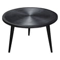 thumbnail image 4 of Diamond Sofa Vortex Round Cocktail Table in Solid Mango Wood Top in Black Finish & Iron Legs, 4 of 6