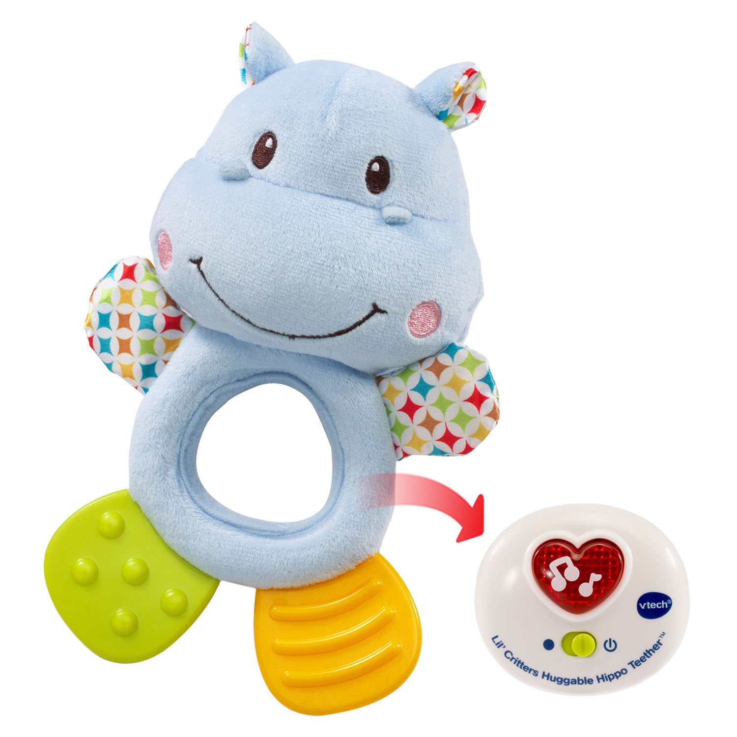VTech Lil' Critters Huggable Hippo Teether - image 5 of 6