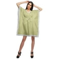 thumbnail image 2 of Moomaya Cutwork Lace Beach Kaftan For Women Printed Bikini Caftan Plus Size, 2 of 4