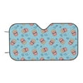 thumbnail image 7 of Fotbe I Am A Fan Popcorn Car Windshield Sunshade | Sun Visor Protector Front Window Shade, Keeps Out UV Rays, Keeps Your Vehicle Cool-Medium, 7 of 7