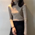 thumbnail image 1 of Pull Col Roulé Femme Automne Ajusté style western Amincissant Pull-Over, 1 of 4