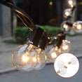 thumbnail image 3 of Guirnalda de luces para exterior, 7,6 m, G40, 25 bombillas + 1 de repuesto, guirnalda eléctrica para exterior IP44, resistente al agua, guirnalda de bombillas para jardín, terraza, dormitorio,, 3 of 3