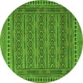 thumbnail image 1 of Ahgly Company Indoor Round Southwestern Green Country Area Rugs, 6' Round, 1 of 1