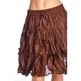 thumbnail image 1 of Urban Love Women's Broomstick Skirt - Brown - Medium, 1 of 2