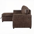 thumbnail image 4 of Living Room Modern Polyester Reversible Pull Out Sofa Bed 273 Lbs, 4 of 11