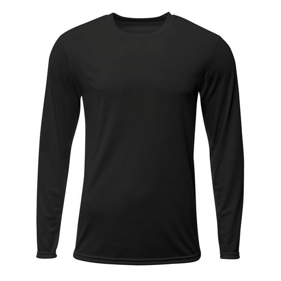 A4 N3425 Mens Sprint Long Sleeve Tee - Black - M