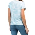 thumbnail image 2 of Rae Dunn Women's Blessed Graphic Print Tie Dye Cotton T-shirt-Blue / M, 2 of 2