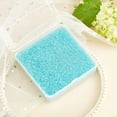 thumbnail image 4 of 225g 0.4~3mm Glass Beads Sky Blue Micro Caviar Beads Iridescent Water Droplets Beads Resin Inclusion fillers Tiny Glass Beads for Resin Crafting and Nail Arts Design Making DIY, 4 of 6