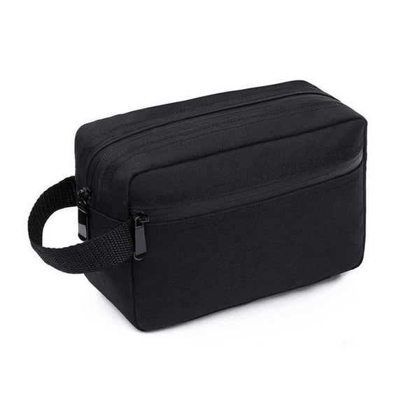 Portable Ox Cloth Toiletry Bag 22x16x10cm with Compartments for Organized Travel Essentials
