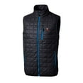 thumbnail image 2 of Men's Cutter & Buck  Navy Virginia Cavaliers Rainier PrimaLoft Eco Insulated Full-Zip Puffer Vest, 2 of 3