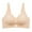 Beige, variant on Plus Size Seamless Lift Bra Fixed Cup, Soft Support, Reduces Bust Appearance, Comfortable Underwire, Everyday Wear