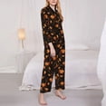 thumbnail image 3 of Balery Halloween With Pumpkins Pattern Pajama Sets for Women Long Sleeve 2 Piece Sleepwear Loungewear Sets Soft PJ's with Pockets Long Sleeve Comfy Pj Sets-Small, 3 of 7