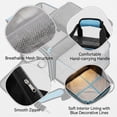 thumbnail image 3 of Pet Carrier Airline Approved, Small Dog Carrier Airline Approved, Mesh, Foldable Tote Bag, Car CarrierforCats, Travel Safety, Panels, Windows, Orange, 1 Pc, 3 of 4