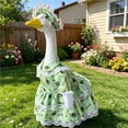 thumbnail image 6 of AuroraX Porch Goose Clothes Set 23" Lady Lace Dress Bonnet Porch Goose Summer Outfit 17-19 In Holiday Porch Goose Accessories Lawn Garden Decor Porch Duck Clothing, 6 of 6