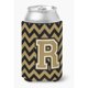 thumbnail image 1 of "Treasures CJ1050-RCC Letter R Chevron Black and Gold Can or Bottle Hugger, Multicolor" Caroline's Treasures CJ1050-RCC, 1 of 1