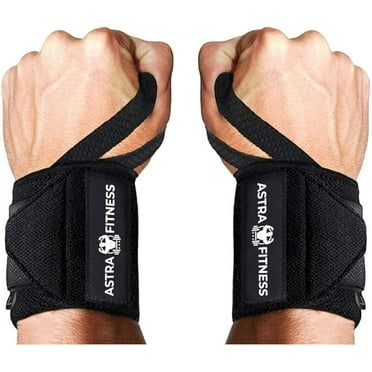Weightlifting Wrist Wraps (IPF Graded) 18" Professional Quality Wrist Support with Heavy Duty Thumb Loop - Best Wrap for Powerlifting Competition, Strength Training, Bodybuilding