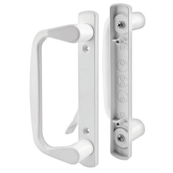 Prime-Line Produits-Slide 142264 Ensemble de Poignées Décoratives pour Porte Coulissante Blanc