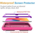 thumbnail image 3 of SUPNICE Case with Built-in Screen Protector for iPad 10.2 Inch 2021/2020/2019 (9th/8th/7th Gen), Lightweight Shockproof Handle Stand Kids Case for iPad 10.2, iPad Air 3 10.5 2019,Pink and Purple, 3 of 8