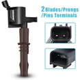 Micro Set of 8 Brown Boot Ignition Coil Pack Compatible with Ford