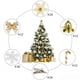 thumbnail image 5 of Advancent 120 Uds árbol de Navidad flores artificiales fiesta de Navidad colgante conjunto flores artificiales adornos para árbol de Navidad Clip de Kits de decoración para fiestas Plata Advancent HA008552-02, 5 of 6