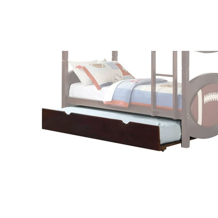 espresso trundle plywood pine twin wood