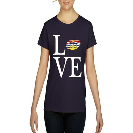 Columbia Womens Explorer - Love Canada British Columbia Women Shirts T-Shirt Tee