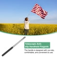 thumbnail image 2 of Uxcell 4-Pack 3.94Ft/1.2M Telescopic Flag Pole with Clips Black, 2 of 2