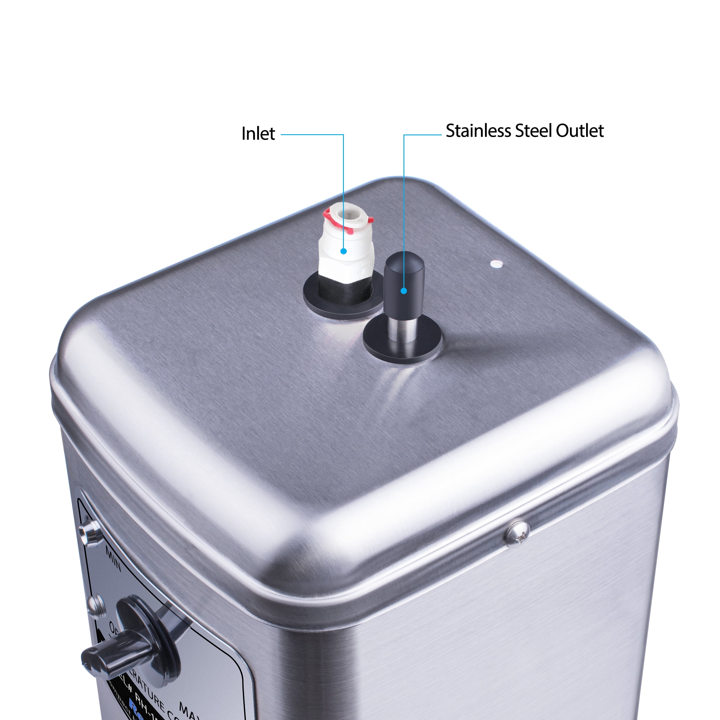 Ready Hot Compact Kitchen Hot Water Dispenser with Chrome Dual Handle Faucet 41-RH-150-F570-CH