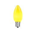 thumbnail image 2 of Novelty Lights C7 Yellow Ceramic Christmas Lights Set - Indoor/Outdoor Christmas Light String – Opaque Christmas Bulbs – Outdoor String Lights - Black Wire - 25 Foot, 2 of 5