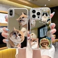 thumbnail image 2 of Cute Kitten Mobile Phone Case Apple 15pro Mirror Case Iphone14pm Mobile Phone Case Large Hole Protective Cover, 2 of 11