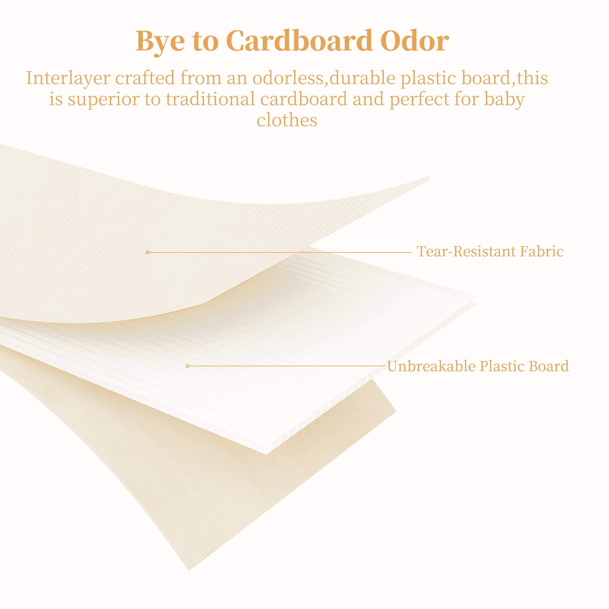 Criusia 9 Pack Drawer Organizers for Clothes, Foldable Fabric Closet Organizers and Drawer Dividers for Clothing, Baby Clothes, Socks, Underwear & Accessories, Beige