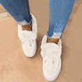 thumbnail image 3 of Zapatos de mujer europeos y americanos, botas cortas con costura de lazo en la boca, zapatos de algodón de mujer de talla grande, 3 of 5