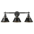 thumbnail image 2 of Yep by Golden Lighting Orwell 3-light Vanity in Matte Black, 2 of 4