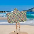 thumbnail image 5 of Toddler Hooded Beach Towel 24x50 Kids Bath Towels Soft Quick Dry for Swim Pool Boys Girls Colorful Strip, 5 of 7
