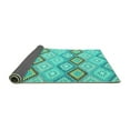 thumbnail image 2 of Ahgly Company Indoor Rectangle Southwestern Turquoise Blue Country Area Rugs, 2' x 4', 2 of 4