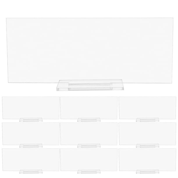 KAKOWELY 1 juego de letreros acrílicos para bodas, letreros acrílicos para mesa, portatarjetas acrílico, letrero en blanco