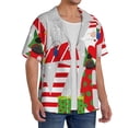 thumbnail image 2 of Sikiie Christmas Gnome With Love Men's Cuban Shirt, Hawaiian Shirts, Business Casual Button Down Shirts, Short Sleeve Shirt-4X-Large, 2 of 5