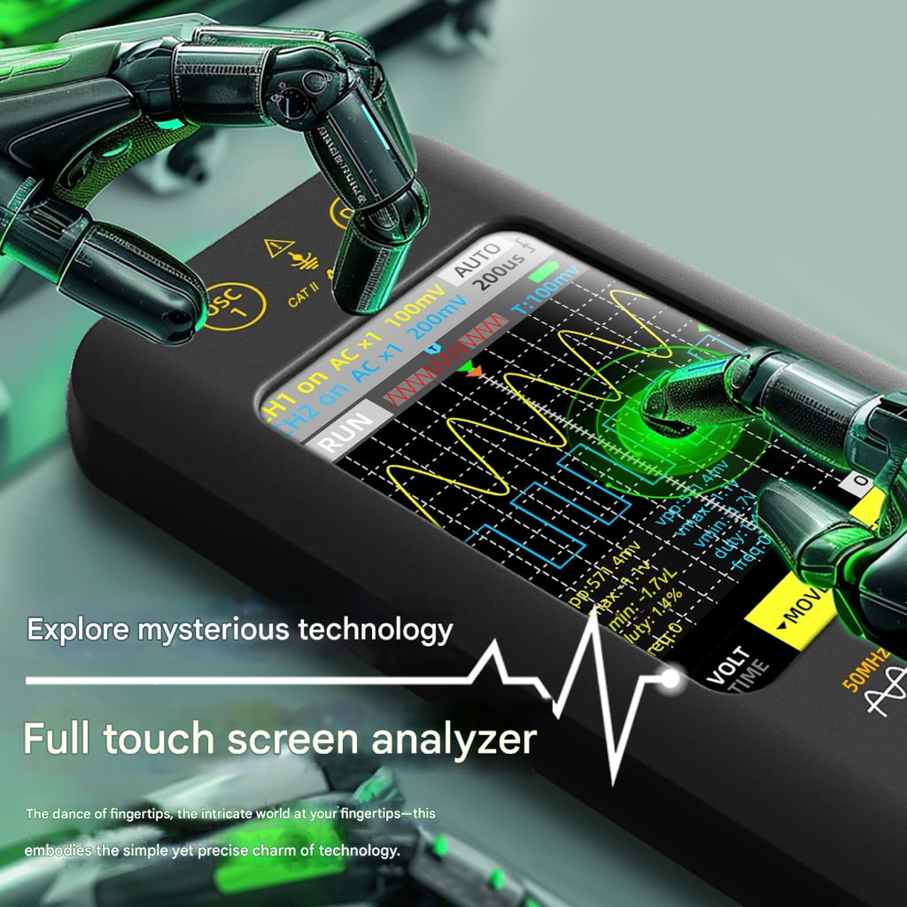 Miiottaa 50MHz Digital Storage Oscilloscope With 480X320 Resolution Display And USB Data Transfer High Performances